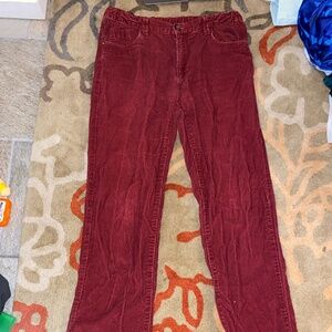 Maroon Courdory Defacto Pants